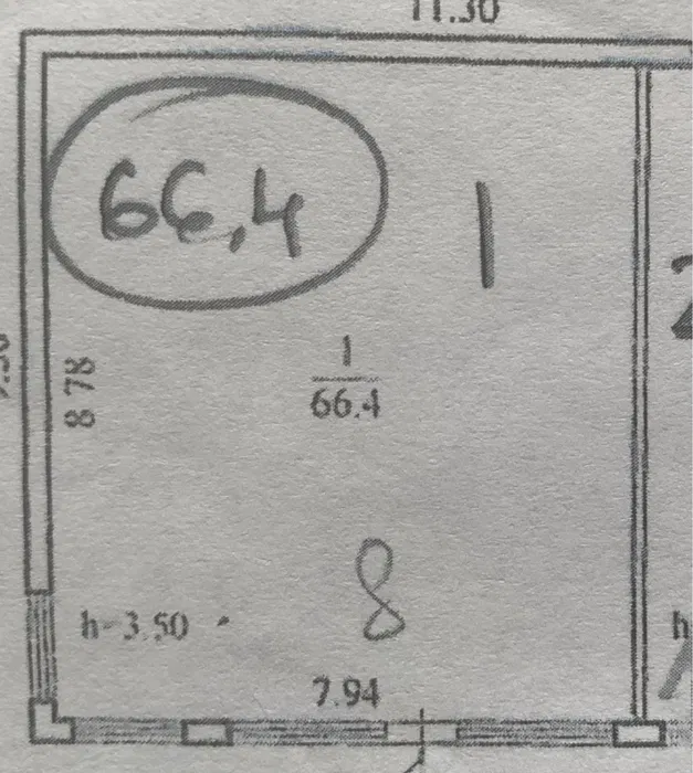 Торгове приміщення 66,4 м² на Передовій, червона лінія — 5